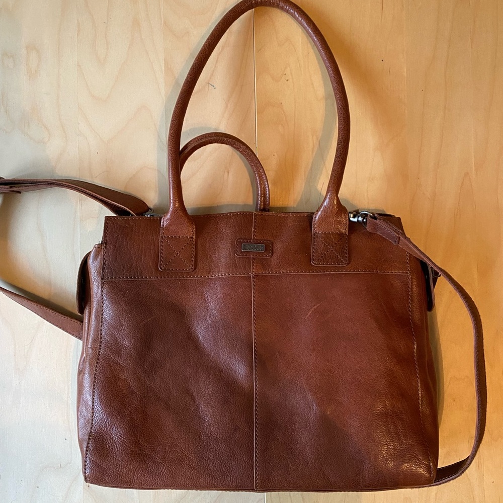 Spikes and Sparrow genuine leather briefcase bag